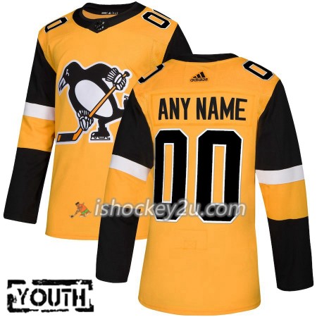 Børn NHL Pittsburgh Penguins Trøje Tilpasset Adidas 2018-19 Alternate Authentic